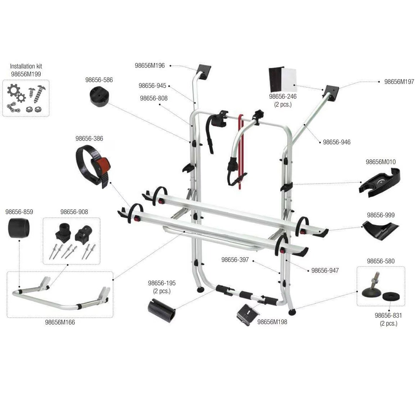 Rackholder Fiamma 98656M010